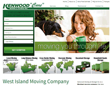 Tablet Screenshot of kenwoodmoving.com